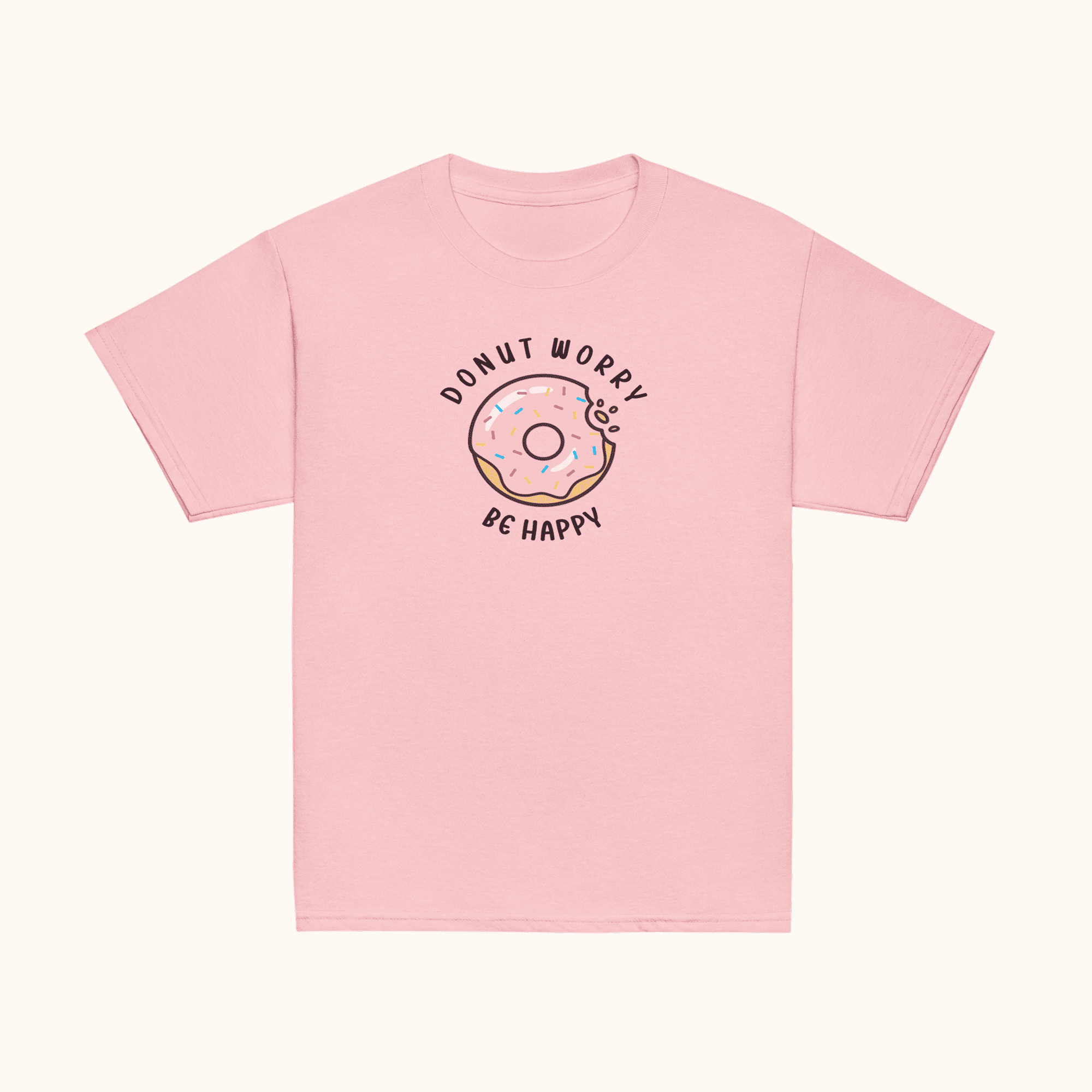 Donut Worry Be Happy Kids Classic T-shirt