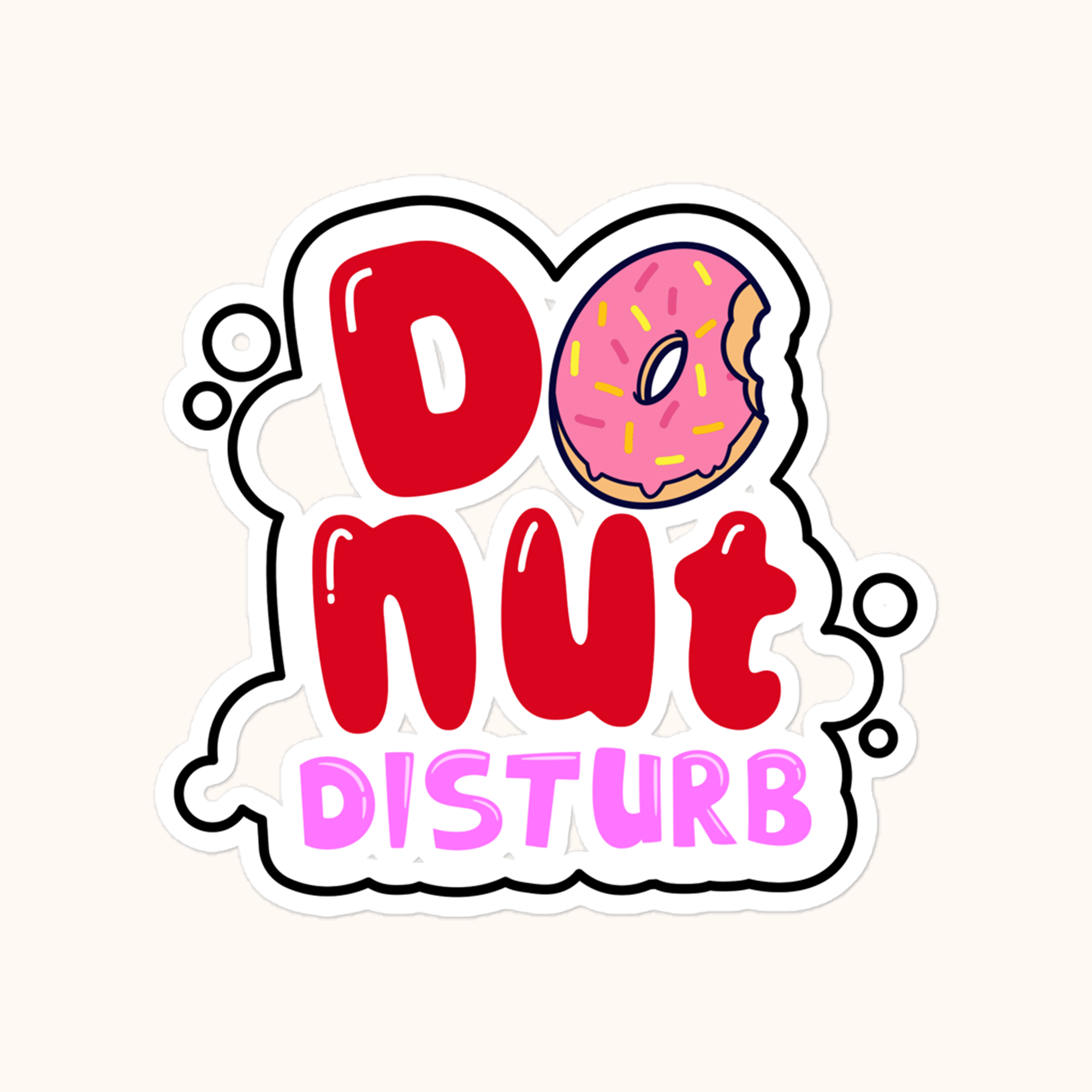 Donut Disturb Bubble-free stickers