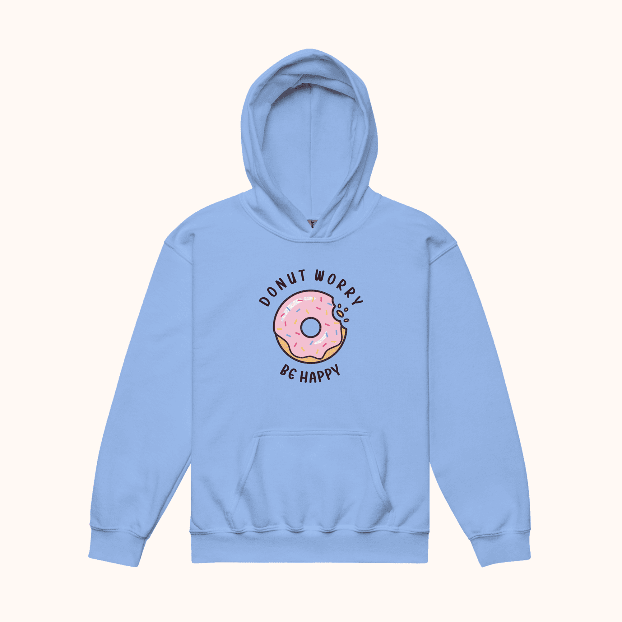 Donut Worry. Be Happy Kids Hoodie